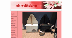 Desktop Screenshot of miniweltholzner.de